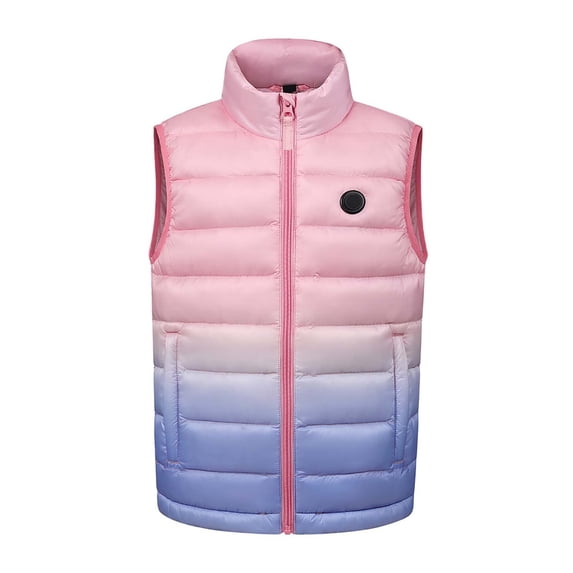 Ticikt Boys Rechargeable Heated Vest Battery Powered Thermal Winter Jacket Inner Wear for Youth Kids Cold Weather Gear,Color:Pink,5-6 Years