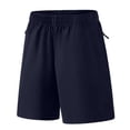 thumbnail image 1 of Ticikt Boys Shorts Athletic Training Basketball Shorts Running Shorts Gym Workout Shorts Activewear for Kids,Color:Dark Blue,Size:7-8 Years, 1 of 4