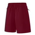thumbnail image 1 of Ticikt Boys Shorts Athletic Training Basketball Shorts Running Shorts Gym Workout Shorts Activewear for Kids,Color:Red,Size:5-6 Years, 1 of 4