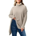 Ticikt Casual Long Sleeve Oversized Sweaters for Women 2026 Loose ...