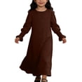thumbnail image 1 of Ticikt Chiffon layered Open Abaya Dubai Kaftan Cardigan Abayas Dresses For Girls Casual Robe Islam Clothing, 1 of 4