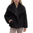 thumbnail image 1 of Ticikt Coat for Girls Elegant Shawl Collar Winter Jacket Outerwear Soft Coats for Kids, 1 of 4