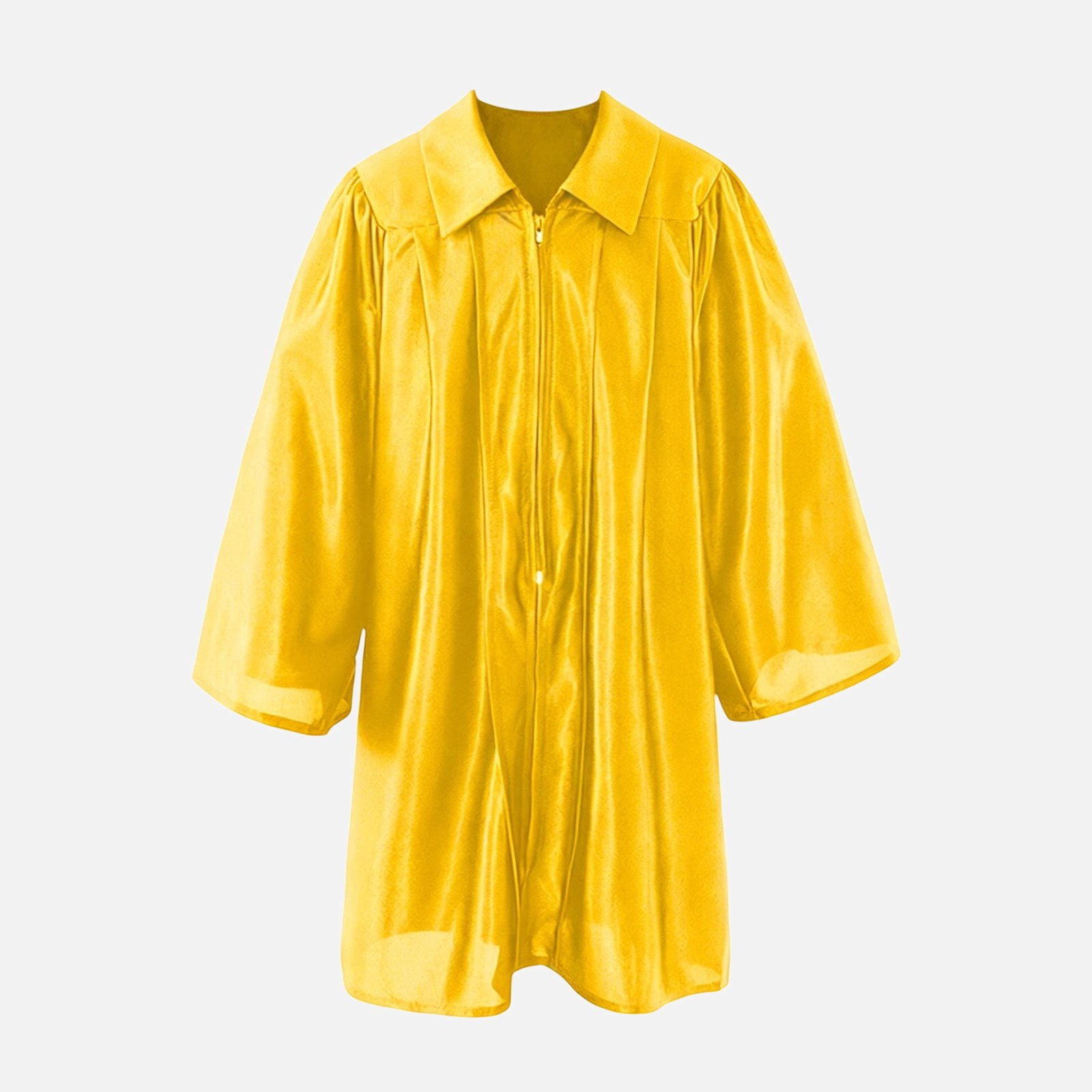 Ticikt College Graduation Robe, Unisex Matte Woven Collared Gown,Yellow ...