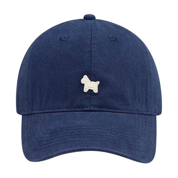 Ticikt Embroidered Baseball Cap Adjustable Cute Animal Pattern Washed Distressed Denim Baseball Hat for Women Men