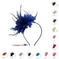 thumbnail image 1 of Ticikt Fascinators Hat for Women, Tea Party Hat Floral Lace Headband for Wedding Cocktail Party Dress Up,Blue2, 1 of 4