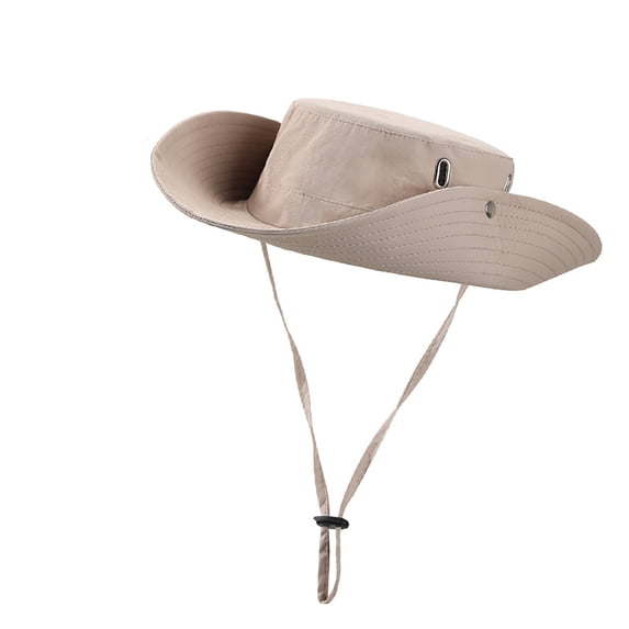 Ticikt Fishing Hat Wide Brim Sun Hat with Breathable Hat and Fisherman Hat Hiking Hats Boonie Hats for Man,Color:Khaki