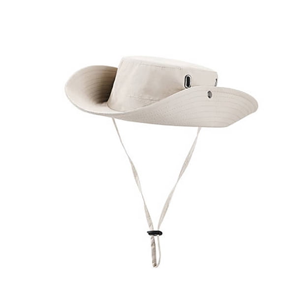 Ticikt Fishing Hat Wide Brim Sun Hat with Breathable Hat and Fisherman Hat Hiking Hats Boonie Hats for Man,Color:White