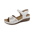 thumbnail image 1 of Ticikt Flat Sandals for Women Dressy: Comfortable Flats Sandals Women Open Toe Ankle Strap Walking Shoes Summer, 1 of 8