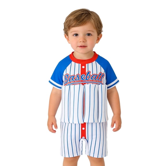 Ticikt Floatie Swimsuit for Toddlers Boys Girls Floating Bathing Suit Baby Kids Float Learn to Swim Suit Floatation Beach Pool