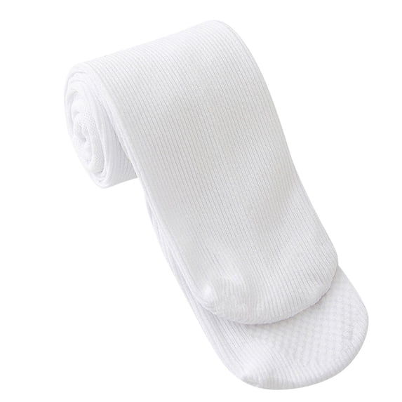 Ticikt Girl's Over Knee Stockings Thigh Socks Knee Warm Cotton Knit Stockings Suitable for Daily Wear, Soft and Breathable,Color:White