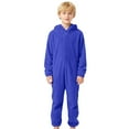 thumbnail image 1 of Ticikt Girls Boys Onesie One Piece Zip Up Hooded Soft Fleece Warm Winter Jumpsuit Comfortable for Unisex,Color:Blue,3-4 Years, 1 of 6