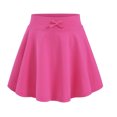thumbnail image 1 of Ticikt Girls Casual Summer Skirt with Bow Solid Color Athletic Tennis Skirt for Tweens and Comfortable Stretchy Waistband Playwear, 1 of 4