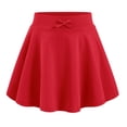 thumbnail image 1 of Ticikt Girls Casual Summer Skirt with Bow Solid Color Athletic Tennis Skirt for Tweens and Comfortable Stretchy Waistband Playwear, 1 of 4