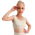 thumbnail image 1 of Ticikt Girls Soft Training Bras Seamless First Bra Girls Sports Bras with Removable Padding Bras, Chest Double Lined,Color:Light Yellow,10-11Years, 1 of 5
