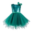 thumbnail image 1 of Ticikt Girls'Solid Color Sleeveless Party Dress for Girls with Round Neck Flowy Skirt for Performances and Stage Show, 1 of 5