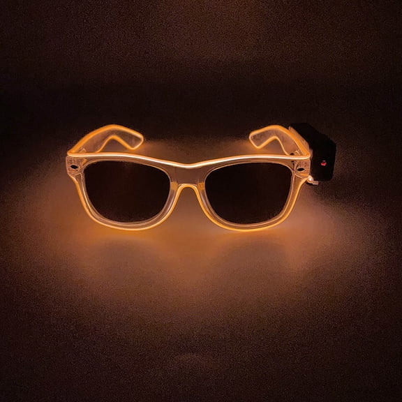 Ticikt Halloween Party Glasses LED Light Up Wireless EL Flash Glasses For Dance Rave Night Club Accessories Decoration