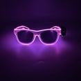 thumbnail image 1 of Ticikt Halloween Party Glasses LED Light Up Wireless EL Flash Glasses For Dance Rave Night Club Accessories Decoration, 1 of 2