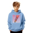 thumbnail image 1 of Ticikt My Happy 100th Day of School Hoodies, Fashion Print Pullover Hooded Sweatshirt Kids Athletic Comfortable Casual Playwear,Color:Light Blue,13-14 Years, 1 of 6