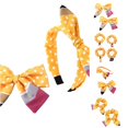 thumbnail image 1 of Ticikt Kids Back To School Hair Accessories Set, Fabric Pencil Bow Hair Bands, Hair Clips & Scrunchies Girls Hair Decorations, 1 of 9