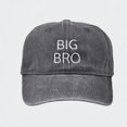 thumbnail image 1 of Ticikt Kids Baseball Cap, 1-8Y BIG BRO/SIS Embroidery Washed Cotton Adjustable Sun Hat for Boys or Girls,Color:Light Gray, 1 of 7