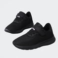 thumbnail image 1 of Ticikt Kids Breathable Mesh Sneakers, Hook & Loop Lightweight Sports Athletic Tennis Shoes for Boys Girls,Black,Size:6-7 Years, 1 of 8