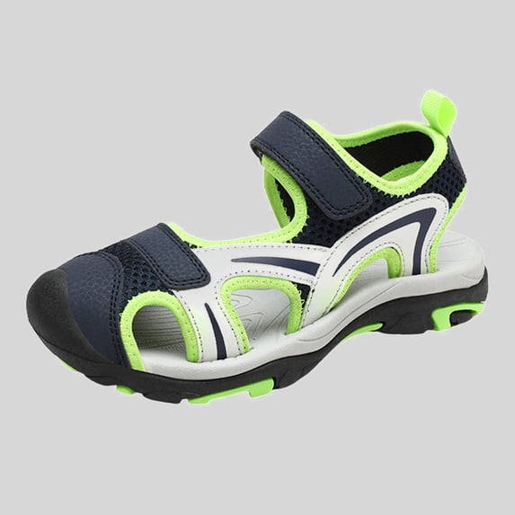 Ticikt Kids Lightweight Soft Sole Sandals Breathable Casual Beach Shoes for Summer,Green