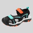 thumbnail image 1 of Ticikt Kids Lightweight Soft Sole Sandals Breathable Casual Beach Shoes for Summer,Orange, 1 of 8