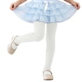 thumbnail image 1 of Ticikt Kids Rhinestone Stockings Glitter Tights girls Dance Tights,Color:White, 1 of 5