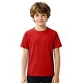 thumbnail image 1 of Ticikt Kids Short Sleeve Rash Guard, UPF 50+ Swim Shirt Sun Protection Beach Top for Boys,Red, 1 of 4