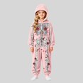thumbnail image 1 of Ticikt Kids Skeleton Hooded Onesie, Fleece Zip‑Up Halloween Cosplay Costume Warm Loungewear One‑Piece Sleep Jumpsuit,4-5 Years, 1 of 4
