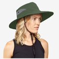 thumbnail image 1 of Ticikt Ladies' Outdoor Sun Hat, Breathable Wide Brim Bucket Hat with Chin Strap for Camping,Army Green, 1 of 5