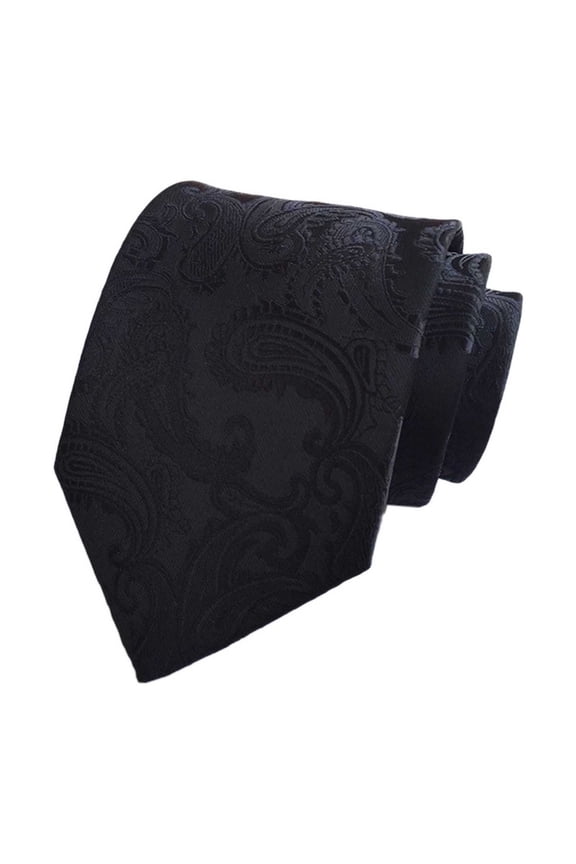 Men Classic Tie Jacquard Floral Formal Polyester Silk Necktie Formal Wedding Party Business