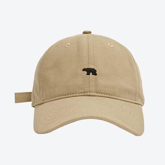 Ticikt Men Retro Wide Brim Baseball Cap, Embroidery Soft Washed Cotton Adjustable Sun Protection Dad Hat,Khaki