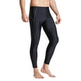 thumbnail image 1 of Ticikt Men's Quick Drying Diving Swimming Suit Quick Drying Nine Minute Trousers Men's Snorkeling Surfing Quick Drying Sunscreen Swimming Trunks,Color:Black,L, 1 of 9