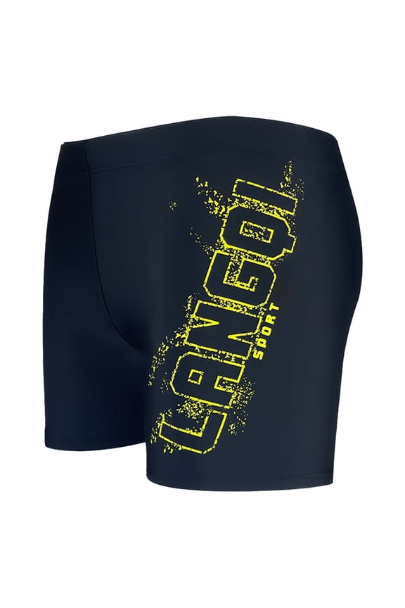 Men's Standard Performance Swim Jammer Athletic Swimwear Bathing Suit for Summer Pool and Beach Activities,Color:Yellow,XL