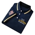 thumbnail image 1 of Ticikt Men's Tshirt, Independence Day 250th Anniversary Print Short Sleeve Polo Shirt,Navy, 1 of 5