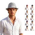 thumbnail image 1 of Ticikt Mens Breathable Mesh Fedora Hat, Summer Outdoor Short Brim Fedora Sun Hat,Grey, 1 of 5