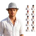 thumbnail image 1 of Ticikt Mens Breathable Mesh Fedora Hat, Summer Outdoor Short Brim Fedora Sun Hat,Light Gray, 1 of 5