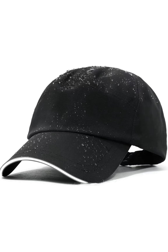 Mens Water-Resistant Baseball Cap Womens Rain Hat Foldable Outdoor Running Sun Fishing Hat