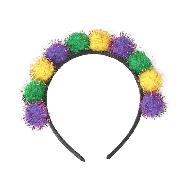 Ticikt Pom Pom Head Bopper-Yarn Spings Pom Headwear Party Headband for Adults and Kids