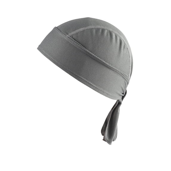 Ticikt Skull Caps for Men Cooling Bandana Cap Liner Hat Running Beanie,Grey
