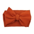 thumbnail image 1 of Ticikt Soft Stretchy Baby Girl Wide Headbands with Bow Headwraps Hair Bows Bands Accessories for Baby Boys Girls Newborns Infants Toddlers,Color:Orange, 1 of 2