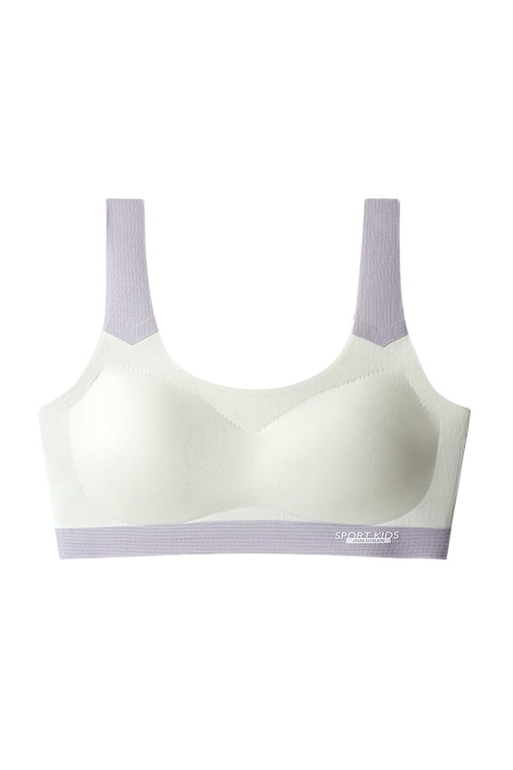 Soft Training Bras for Girls, Crop Cami First Bra with Adjustable Straps and Pads, Chest Double Lined,Color:Light Green