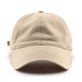 thumbnail image 1 of Ticikt Splice Hat Adjustable Washed Hole Casual Unisex Denim Cap Baseball Visors,Color:Khaki, 1 of 5