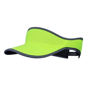 Ticikt Sports Sun Visor Hats Adjustable Running Golf Tennis Mesh Folding Cap for Women Men,Color:Light Green