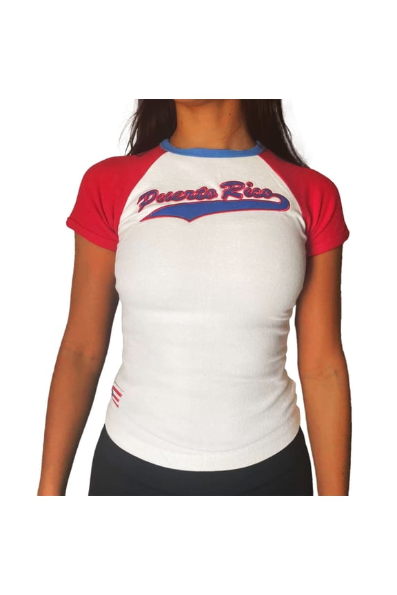 Stylish Graphic Baby Tee Tops for Women Summer Going Out Shirt 2000s Brazil Mexico Crop Casual Wear,Color:White