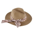 thumbnail image 1 of Ticikt Summer Hats for Women Wide Women Straw Beach Retro Hat Little Girl Sun Cap Foldable Ladies Hats,Color:Khaki, 1 of 5