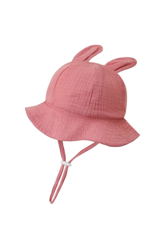 Sun Hat with UPF 50+ Adjustable Bucket Design for Baby Outdoor Play and Beach,Color:Pink