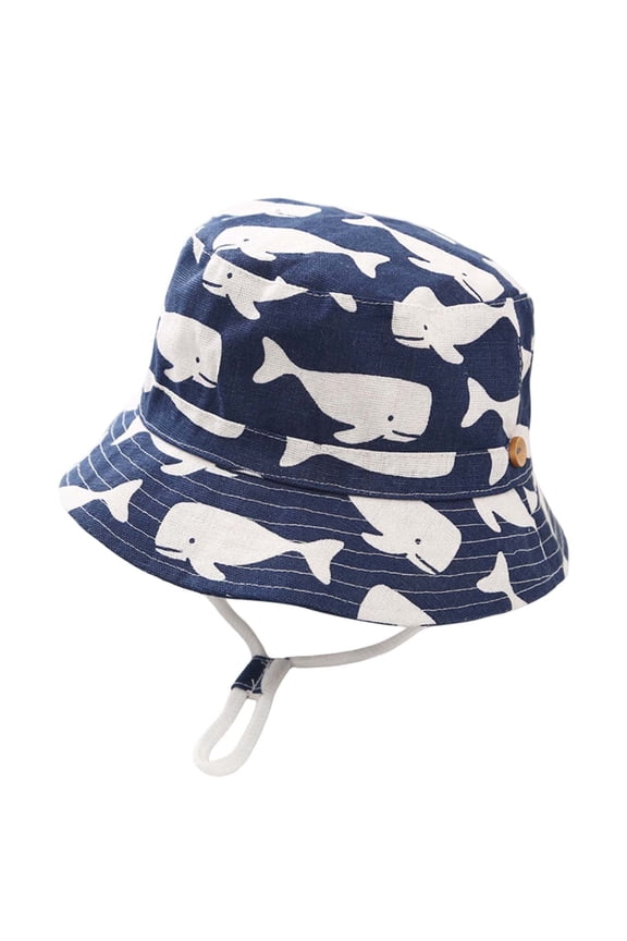 Sun Protection Hat for Kids Toddler Boys Girls Wide Brim Summer Outdoor hat Cotton Baby Bucket Hat with Chin Strap