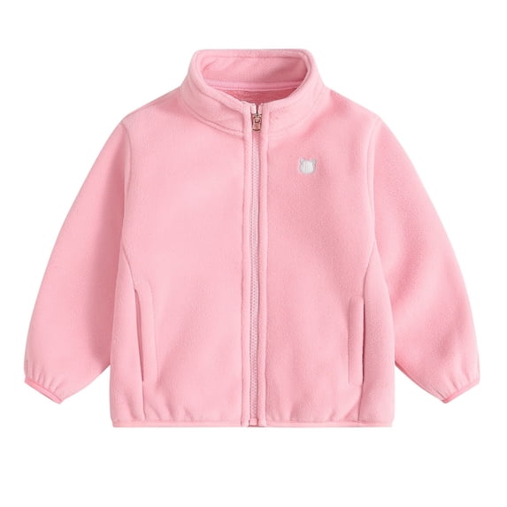 Ticikt Toddler Jacket Lightweight Hooded Warm Coats for Baby Boys Girls Fall Winter,Color:Pink